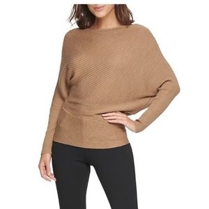 DONNA KARAN Dolman Merino Wool Blend Sweater NWT